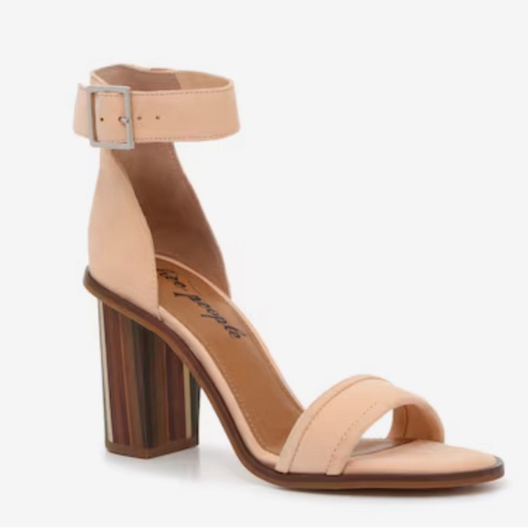 Free People Nude Ankle Strap Sandals - Picture 1 of 5
